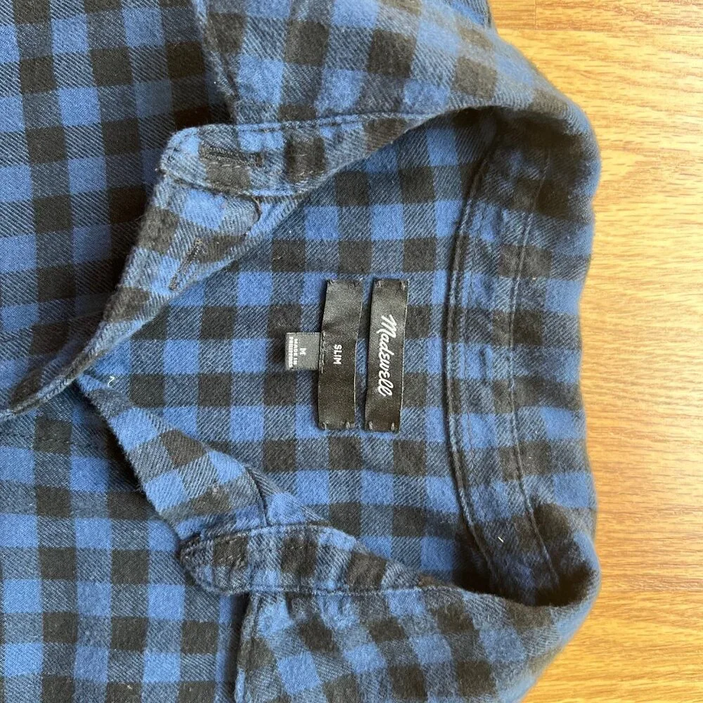Madewell Buffalo Check Flannel Button Down Shirt - Picture 8 of 12